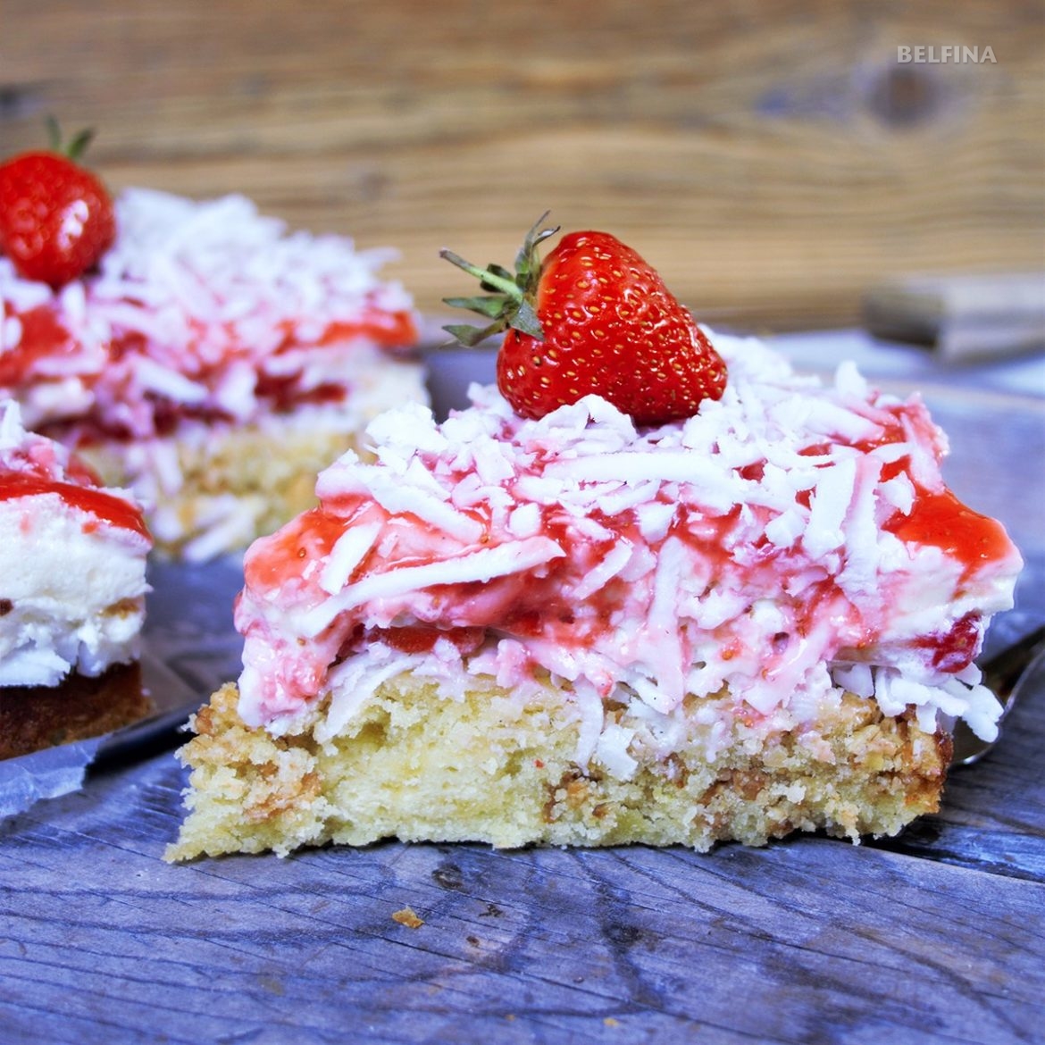 Erdbeer-Kokos Torte... - Tinas Kochblog von BELFINA